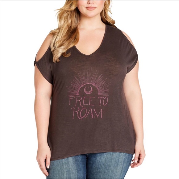 Jessica Simpson Tops - •HOST PICK! JESSICA SIMPSON|NWT|Cold Shoulder Tee•